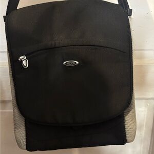 Tumi Black and Gray Messenger Bag